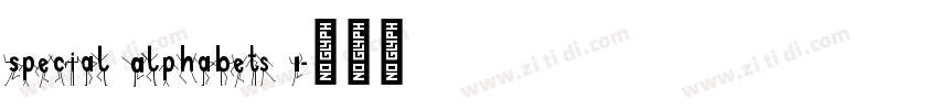 Special Alphabets 1字体转换